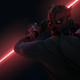 Darth Maul has a big showdown this week on Star Wars Rebels. Image: Disney XD